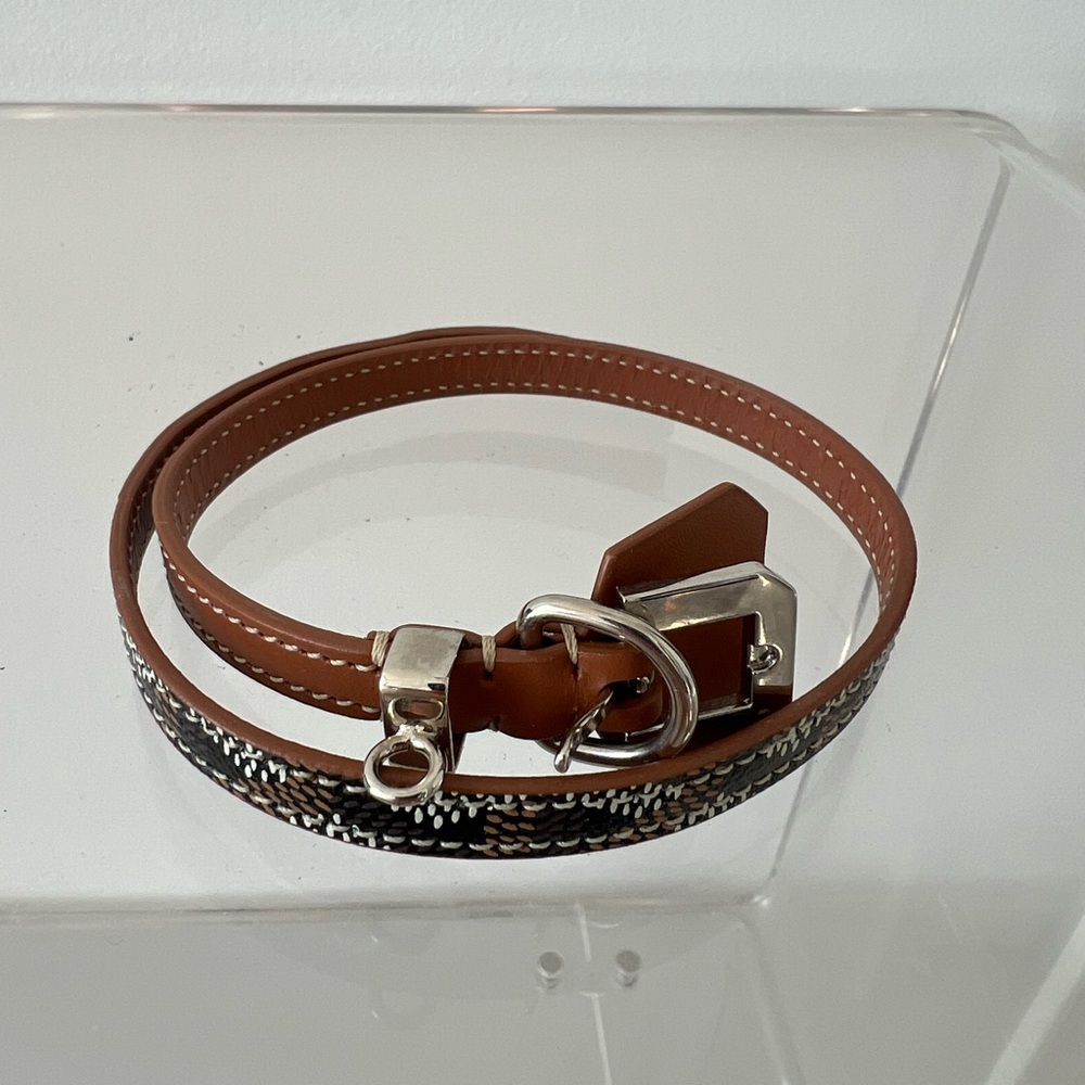NIB Goyard Edmond Leather Bracelet - Picture 5 of 6